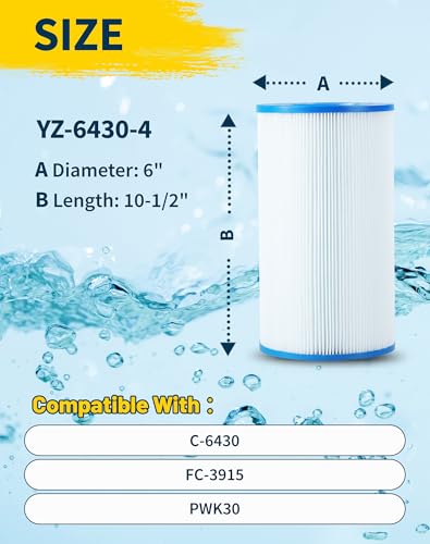 PWK30 EC Spa Filter Cartridge Replaces for C (4 Count)