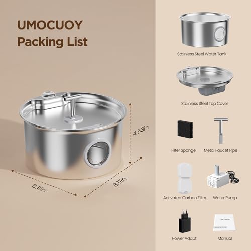 Cat Water Fountain Stainless Steel