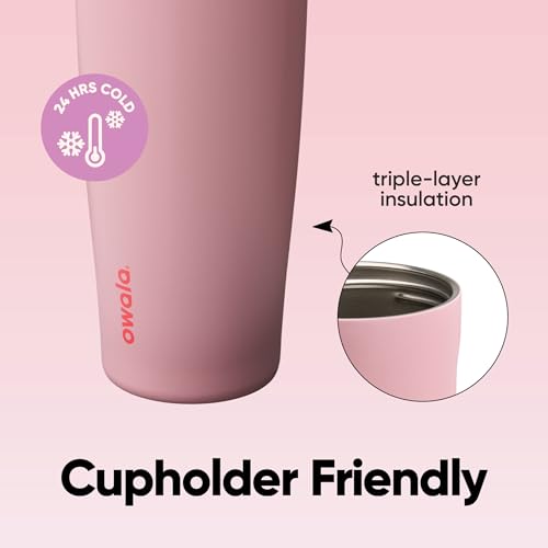 FreeSip Sway Stainless Steel Water Bottle 40 oz Angel Food Cake