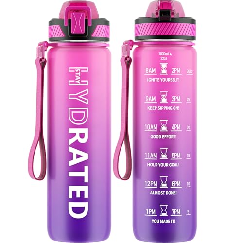 Water Bottle with Straw