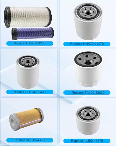 Filter Kit Fit for Kubota L3301HST L3901HST D1803 Engine with D1803 Engine