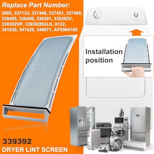 339392 Dryer Lint Filter Case Screen Replacement by MIFLUS
