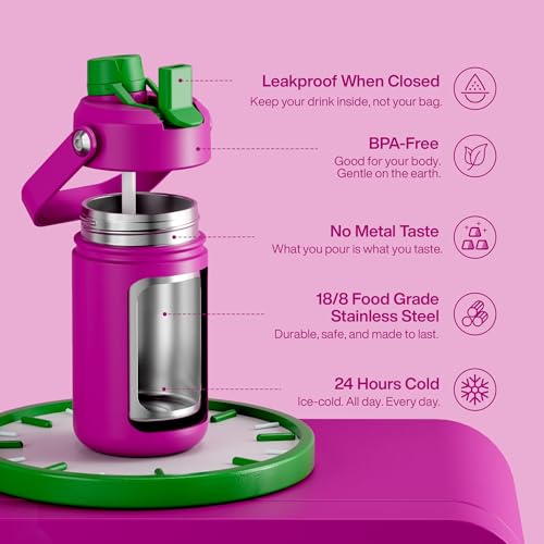Kids Insulated Water Bottle with Straw
