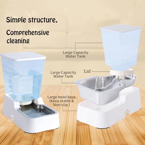 Automatic Dog Cat Water Dispenser Large Capacity 5Lfor Cats and Medium and Large