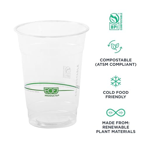 GreenStripe Clear Disposable Cold Cups (50 Count)