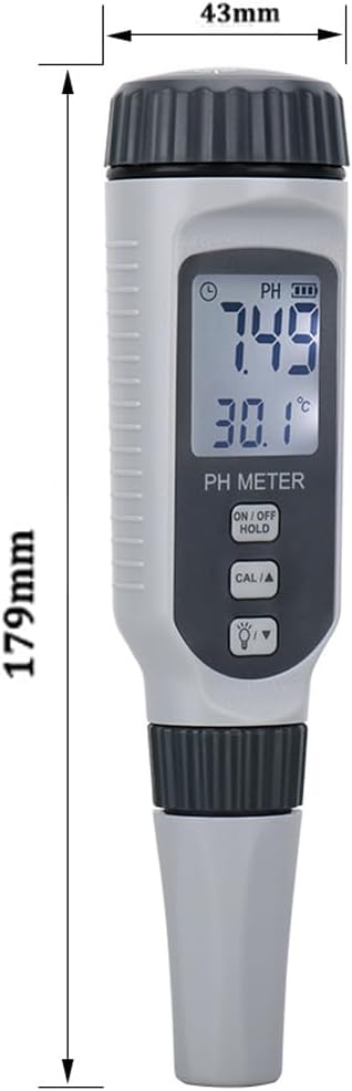 Professional Water Quality Tester, 0-14 PH High Accuracy Water Tester, Digital PH Meter, Waterproof Smart Digital Monitor, for Drinking Water, Swimming Pool, Aquariums