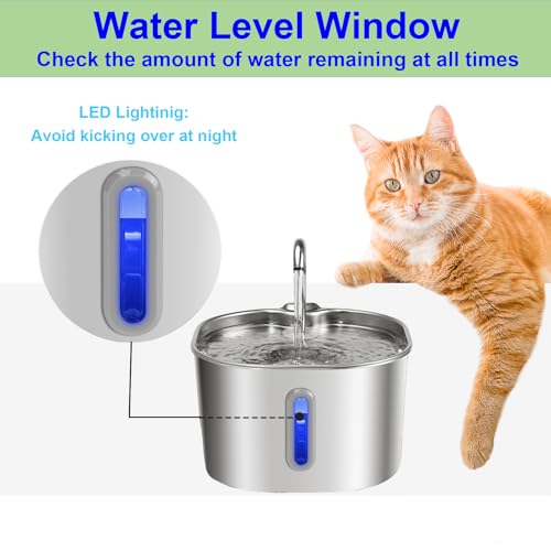Cat Water Fountain Stainless Steel