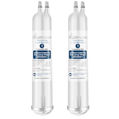 FILTER3 4396841 Refrigerator Water Filter Replacement Compatible with 4396841 4396710 EDR3RXD1 EDR3RXD1B Filter 3 P1WB2 P2RFWG2