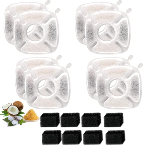 16 Pcs Replacement Filters & Sponges for Veken 95oz (16 Count)