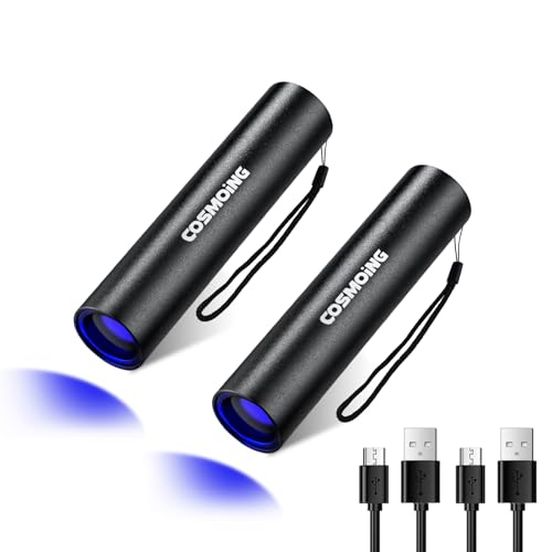 UV Flashlight USB Rechargeable (2 Count)