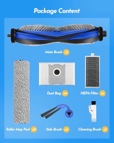 X9 Pro Omni Accessories kit Compatible with ECOVACS DEEBOT T80S Omni