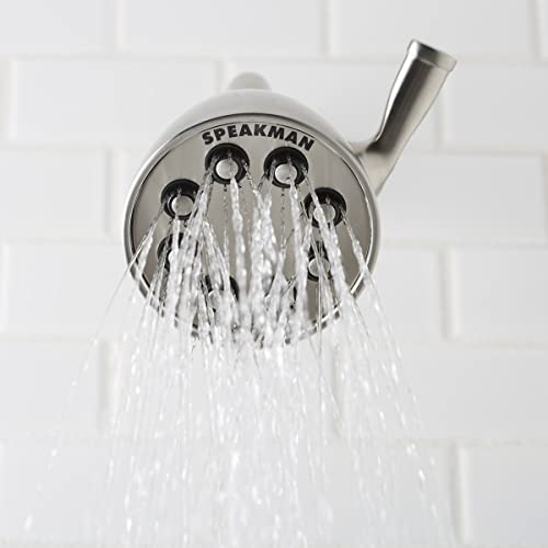 S-2251-MB Signature Icon Anystream High Pressure Adjustable Solid Brass Shower Head, 2.5 GPM, Matte Black
