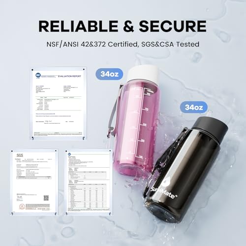 Purified Water Bottle for Camping