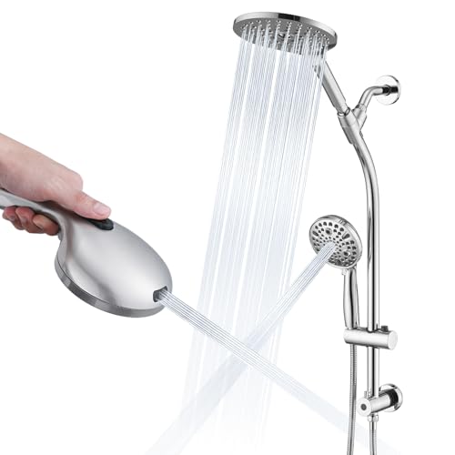 High Pressure Shower Head with Handheld Shower