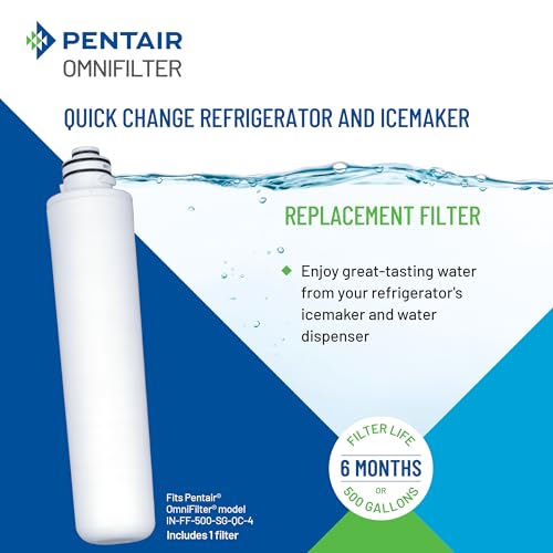 Pentair OMNIFilter Refrigerator and Icemaker Water Filter Cartridge