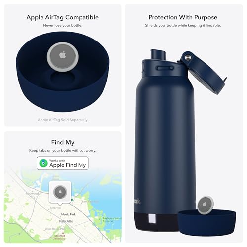 HidrateSpark 32oz Chug Water Bottle with Silicone Boot