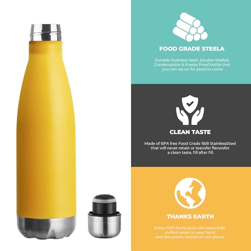 17oz Sport Water Bottle Vacuum Insulated Stainless Steel Leak