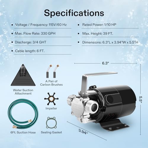 1 10HP Water Transfer Pump