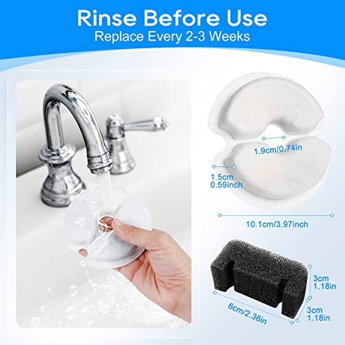 10+10 Pcs Cat Water Fountain Filters Fit for 67oz (20 Count)