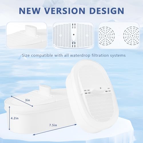 3 pack Replacement Filter for Waterdrop PF (3 Count)