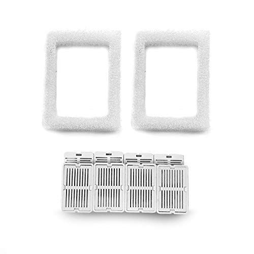 Wave and Cup Cake Porcelain Cat Fountain Filter 8 Carbon Filters 2 Foam Filters Ceramic Pet Fountain Water Dispenser Dog Fountain Replacement Filters
