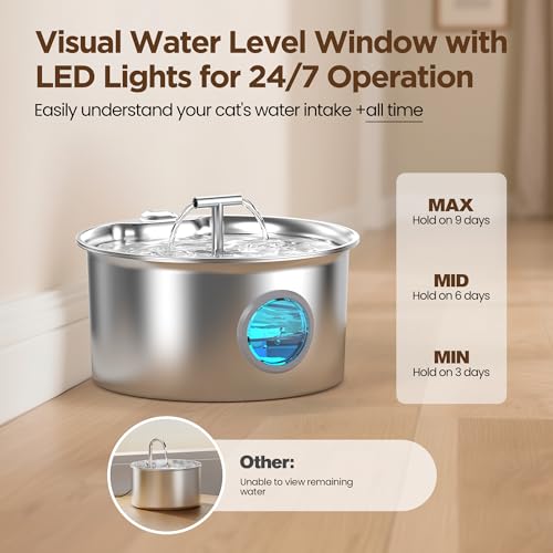 Cat Water Fountain Stainless Steel