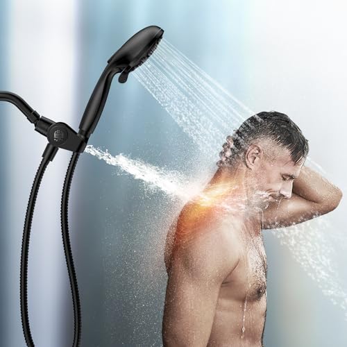 Filtered Shower Head with Handheld Combo Matte Black