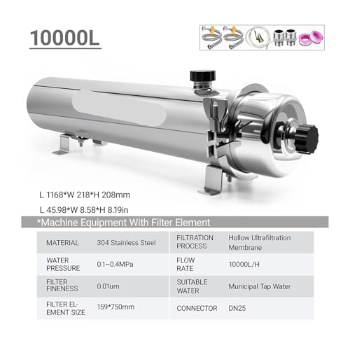 Whole House High Flow UF System Water Purifier 1000L