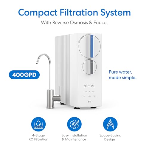 SIMPL Reverse Osmosis Tankless Water Filter System for Clean Drinking Water