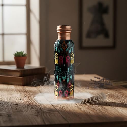 Pure Printed Copper Water Bottle