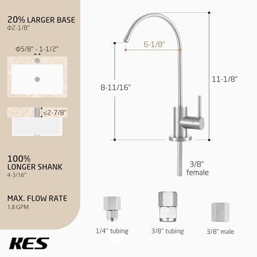 NSF Certified All Metal Drinking RO Water Faucet