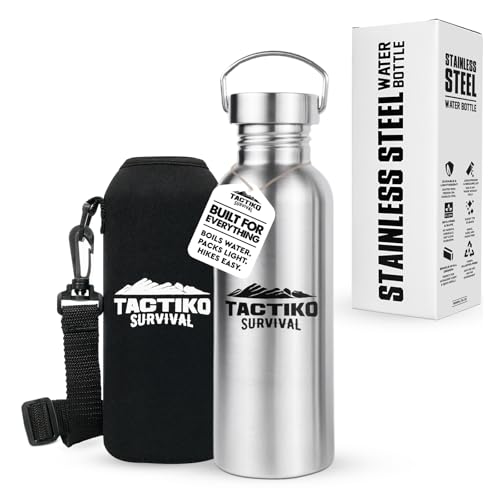 Tactiko Stainless Steel Wide Mouth Water Bottle