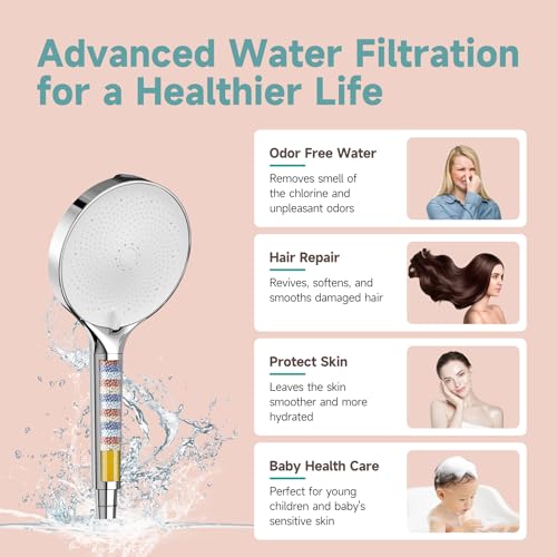 6“ Filtered Shower Head with Handheld