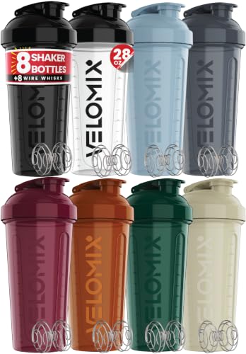 8 Pack 28oz Protein Shaker Bottle for Protein Mixes (8 Count)