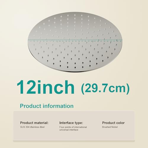 All Metal Rain Shower Head