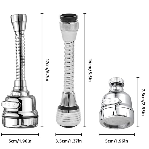 3 Pieces Kitchen Tap Head Fucet Aerator (3 Count)
