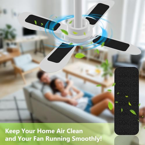 10 Pack Ceiling Fan Filters for Blades (10 Count)