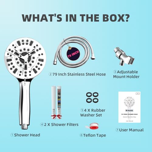 Filtered Shower Head with Handheld
