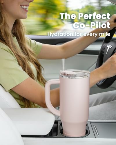 Insulated Mug 100% Spill Resistant Insulated Water Bottle for Iced Coffee & Hot Drinks