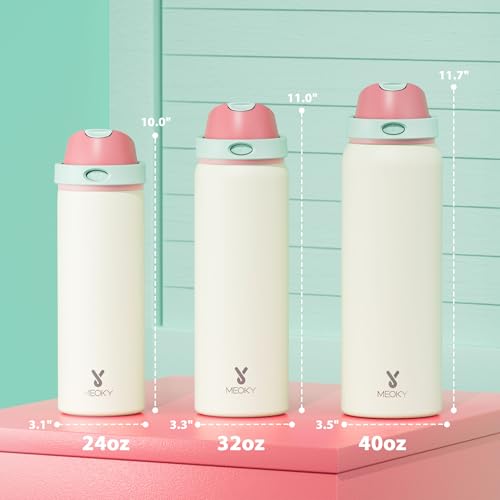 32 oz Insulated Water Bottle with Straw