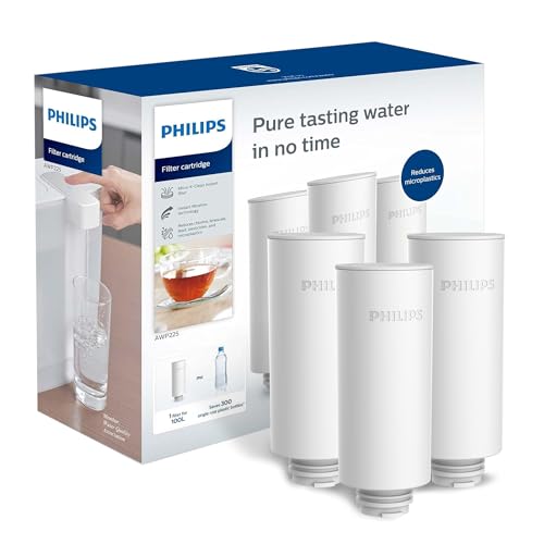 GoZero AWP231 Replacement Filter Cartridges for PHILIPS Instant Water Filter Pitcher AWP2980 with Mirco (3 Count)