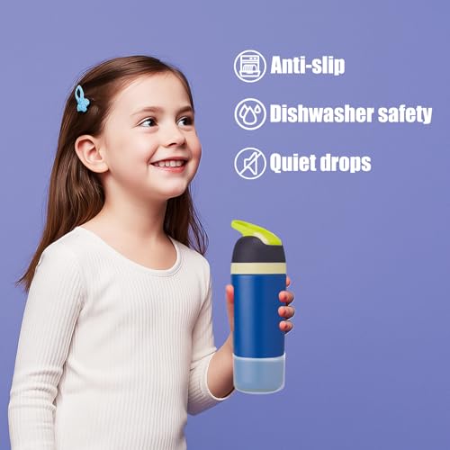 2PCS Protective Boot Compatible with Owala Kids Water Bottle 16 oz &14 oz