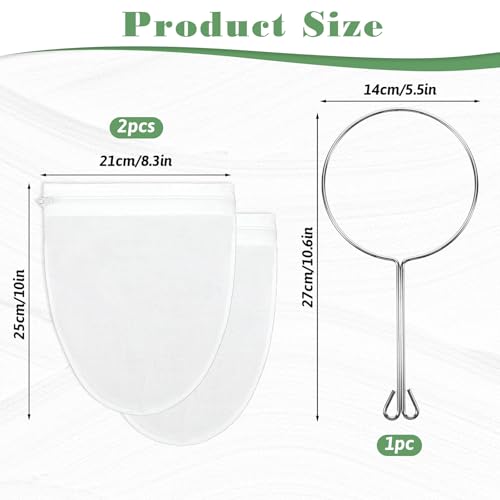 3 Pcs Fine Mesh Strainer Bags
