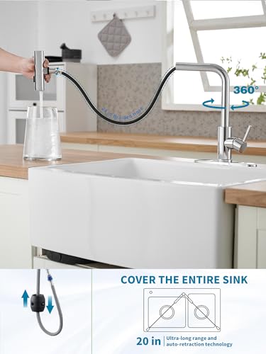 Kitchen Faucets with Pull Down Sprayer