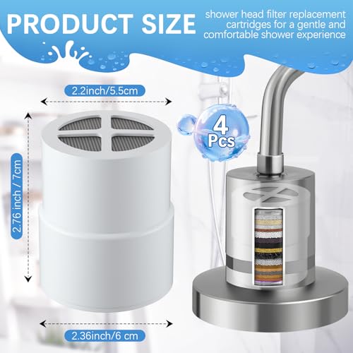 4 Pack Replacement Filter Cartridge Compatible with JOLIE