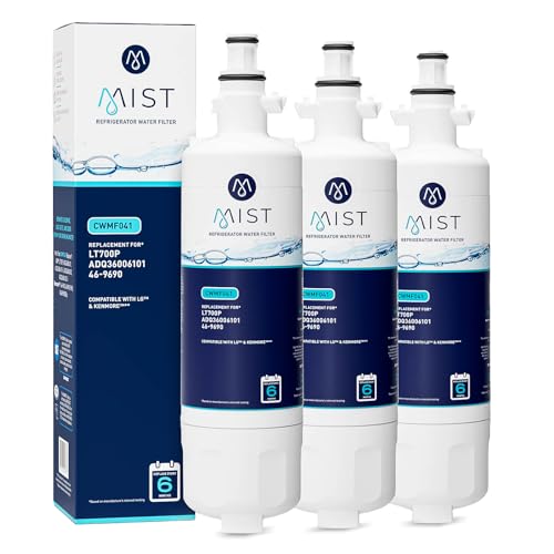 ADQ36006101 Refrigerator Water Filter Replacement for LG LT700P (3 Count)