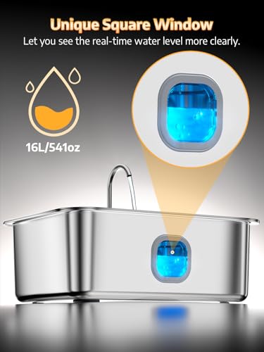4.2Gal Dog Water Fountain for Large Dogs