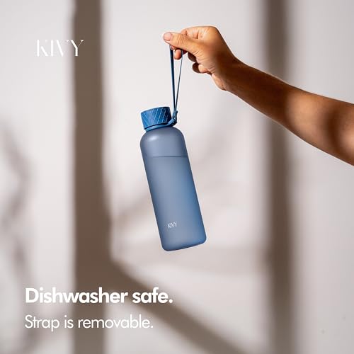 Slim Water Bottle 22oz [Lightweight & Shatterproof]