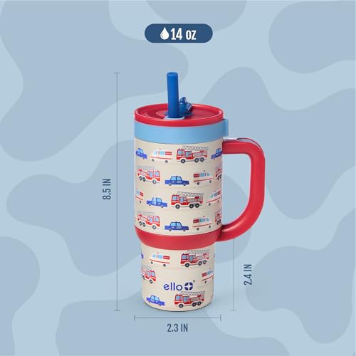 Oasis 14oz Insulated Stainless Steel Kids Tumbler with Straw