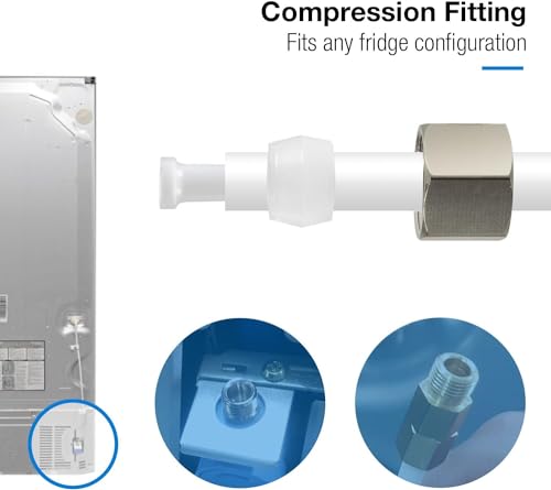 ICEK Ultra Safe Fridge Water Line Connection and Ice Maker Installation Kit for Reverse Osmosis RO Systems & Water Filters